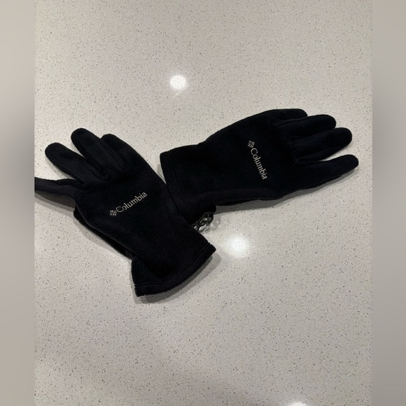Columbia Men's Black Fleece Gloves, Size L - Picture 1 of 5